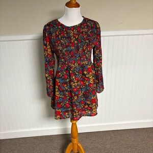 Ingrid & Isabel Multicolor Floral Long Sleeve Dress